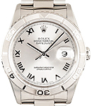 Datejust 36mm in Steel with Turn-O-Graph Bezel on Oyster Bracelet with Silver Roman Dial