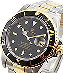 Submariner 40mm in Steel with Black Bezel on Oyster Bracelet With Black Dial