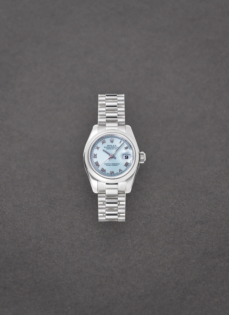 Pre-Owned Rolex Lady's President 26mm in Platinum with Domed Bezel