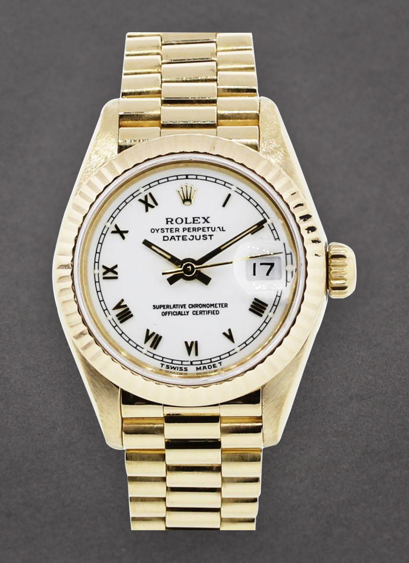 Pre-Owned Rolex President 26mm in Yellow Gold with Fluted Bezel