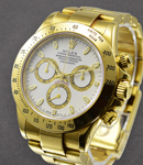 Daytona Chronograph - Tachymeter on Oyster Bracelet with White Dial