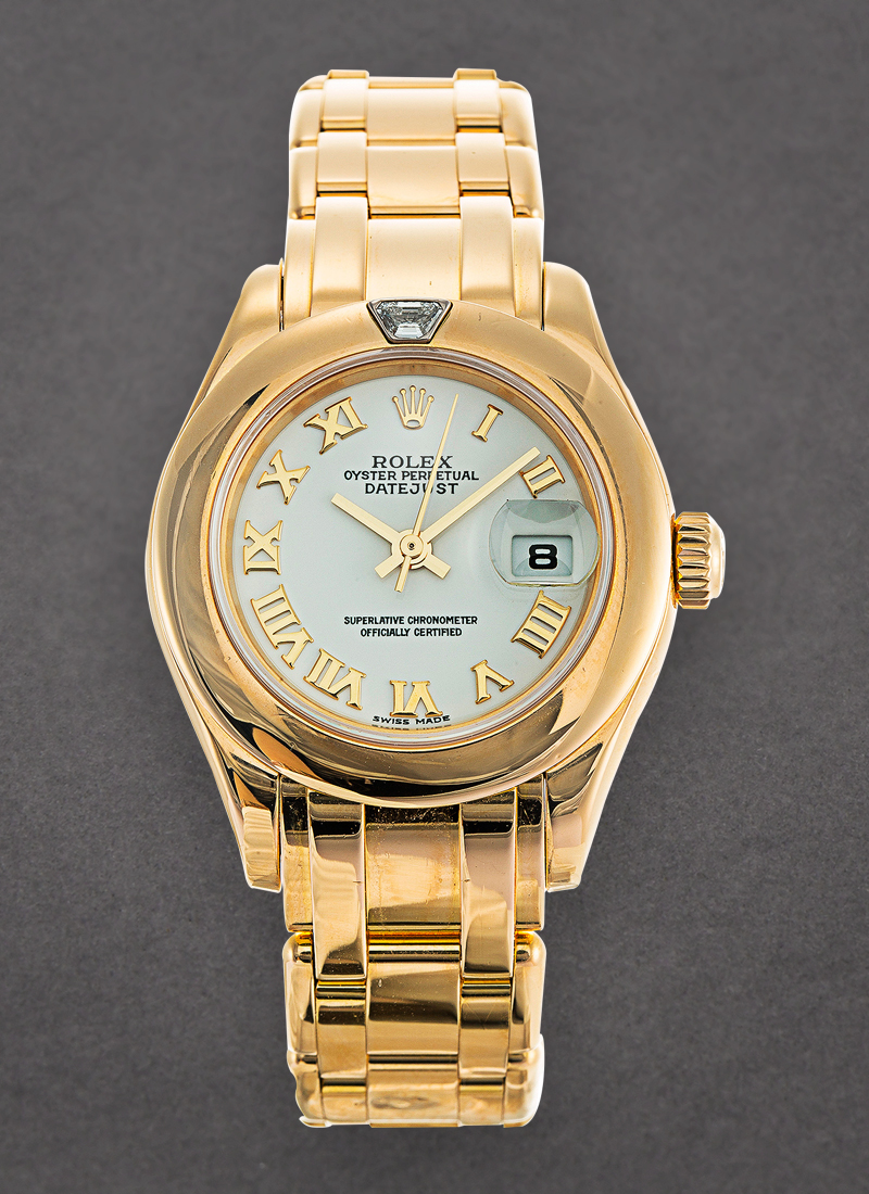 Pre-Owned Rolex Masterpiece 29mm in Yellow Gold with Smooth Bezel