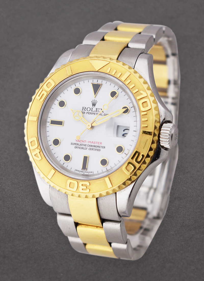 Pre-Owned Rolex Yacht-Master 2-Tone Large Size with Yellow Gold Bezel