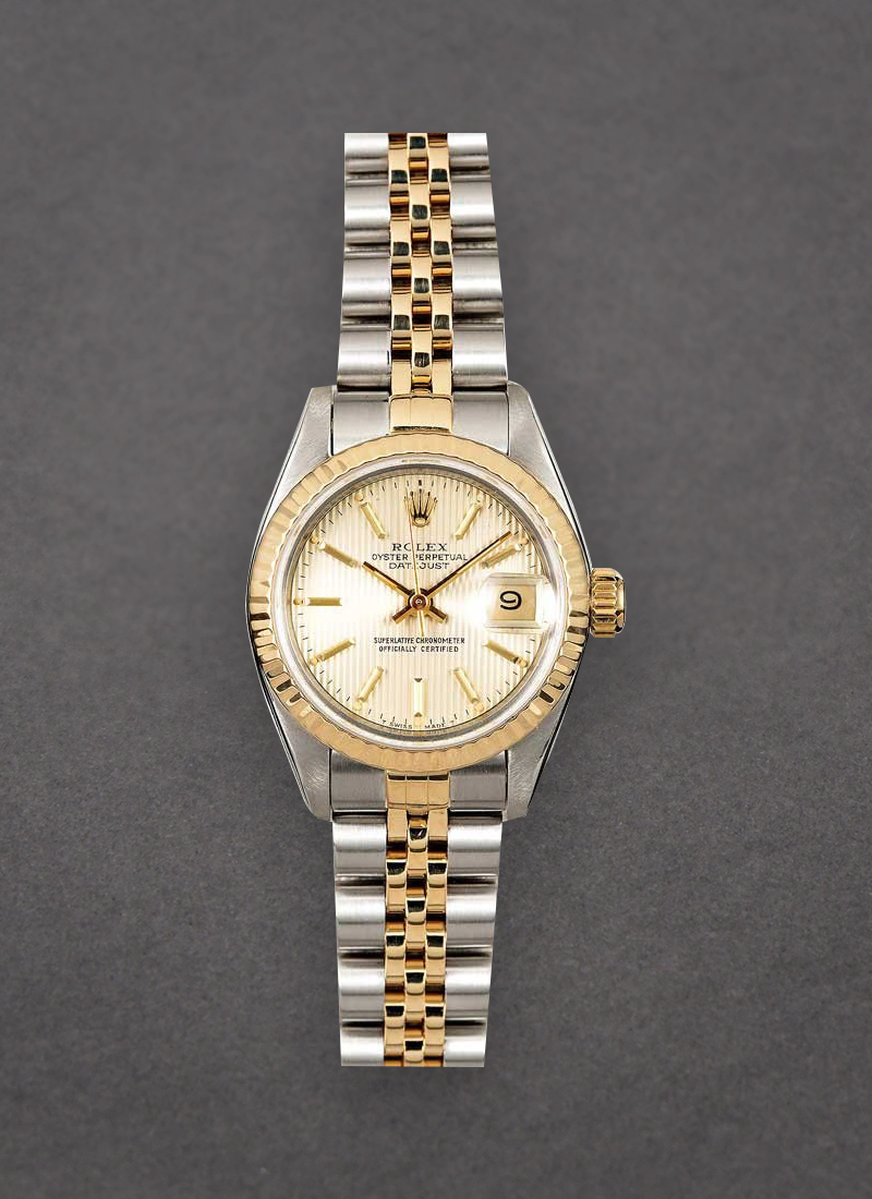 Pre-Owned Rolex Datejust 26mm in Steel with Yellow Gold Fluted Bezel