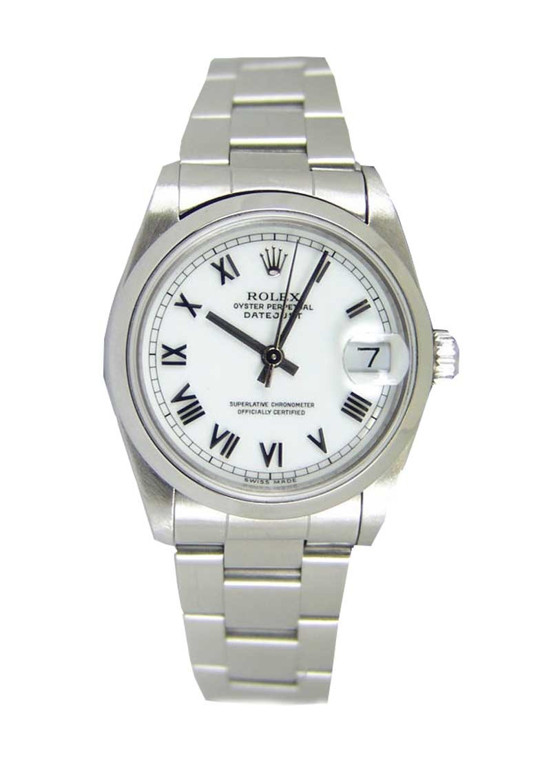 Pre-Owned Rolex Datejust Midsize 31mm in Steel with Smooth Bezel
