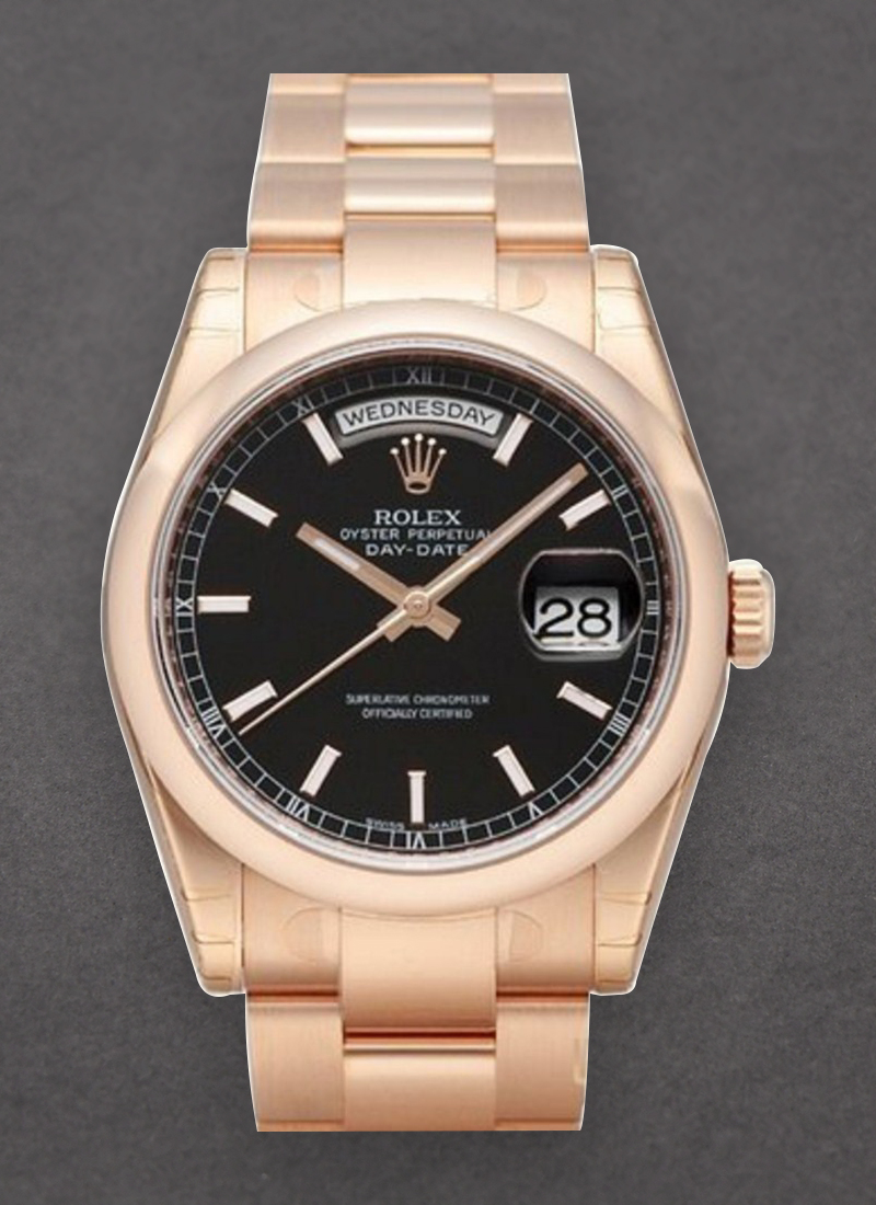 Pre-Owned Rolex Day-Date - President - Rose Gold - Smooth Bezel - 36mm 