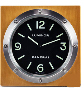 PAM 151 - Table Clock on Wood Base with White Dial
