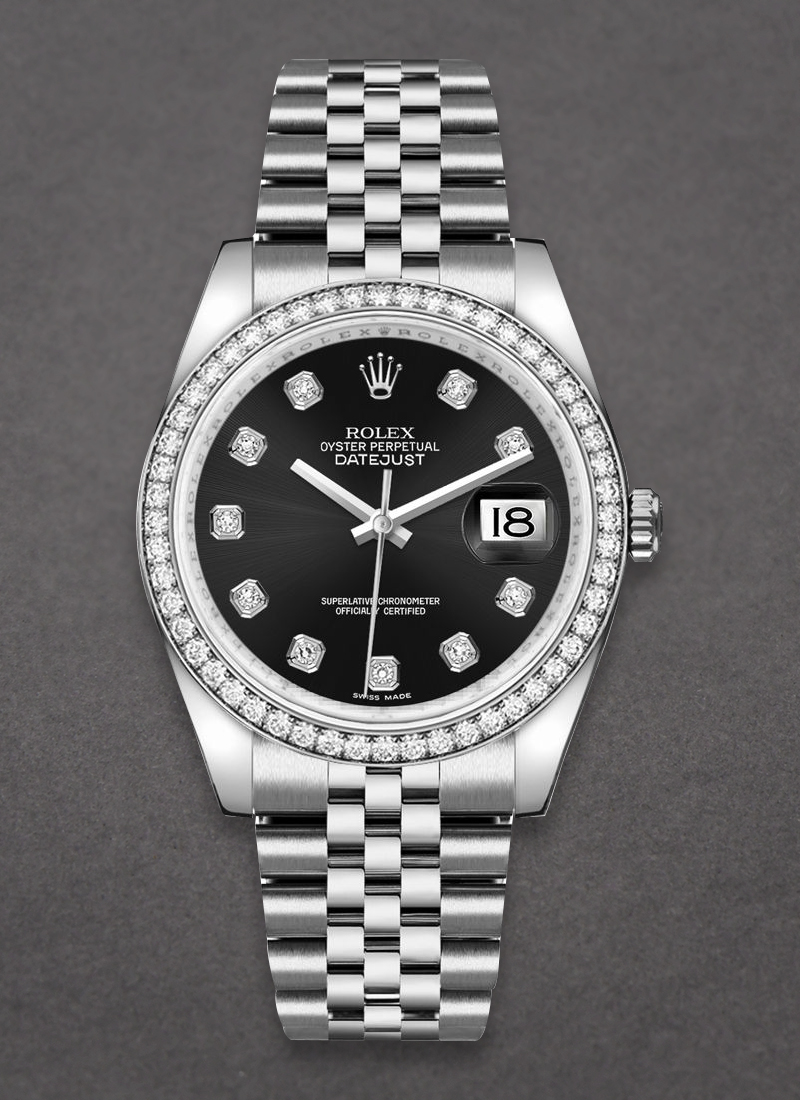 Pre-Owned Rolex Datejust 36mm with Diamond Bezel