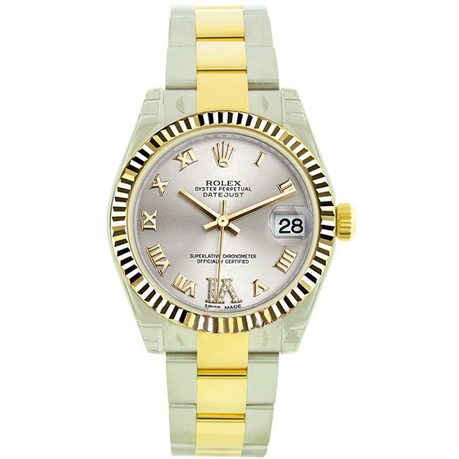 Pre-Owned Rolex Datejust - Steel with Yellow Gold - Fluted Bezel