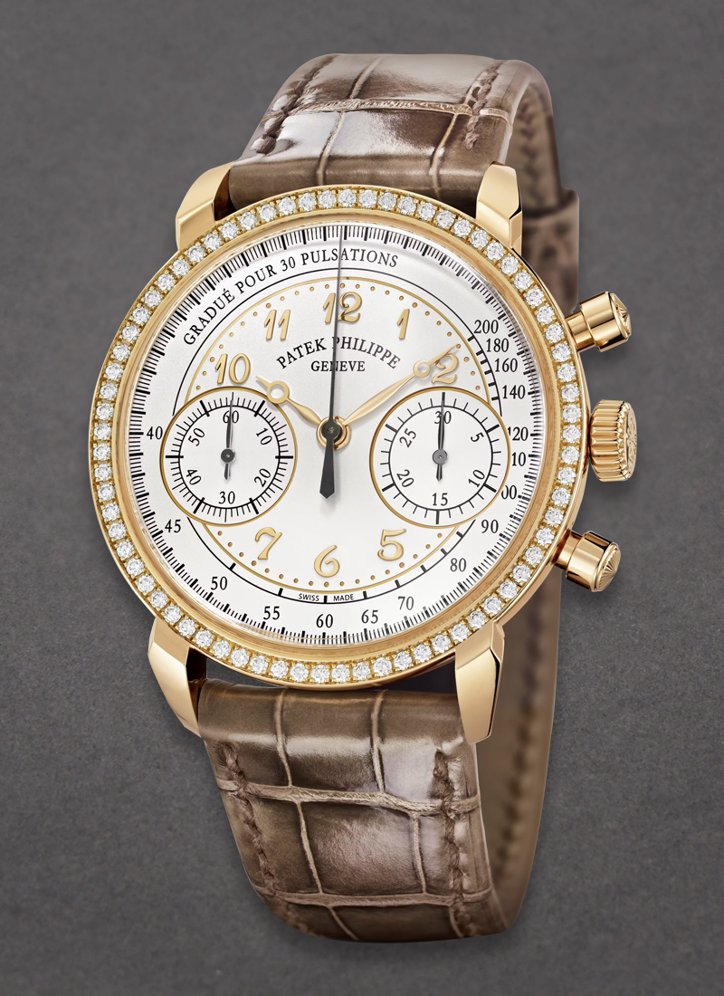 Patek Philippe Ladies Chronograph Ref 7150 with Diamond Bezel