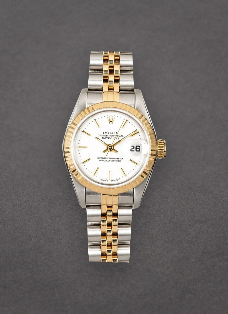 Pre-Owned Rolex Datejust in Steel and Yellow Gold with Fluted Bezel