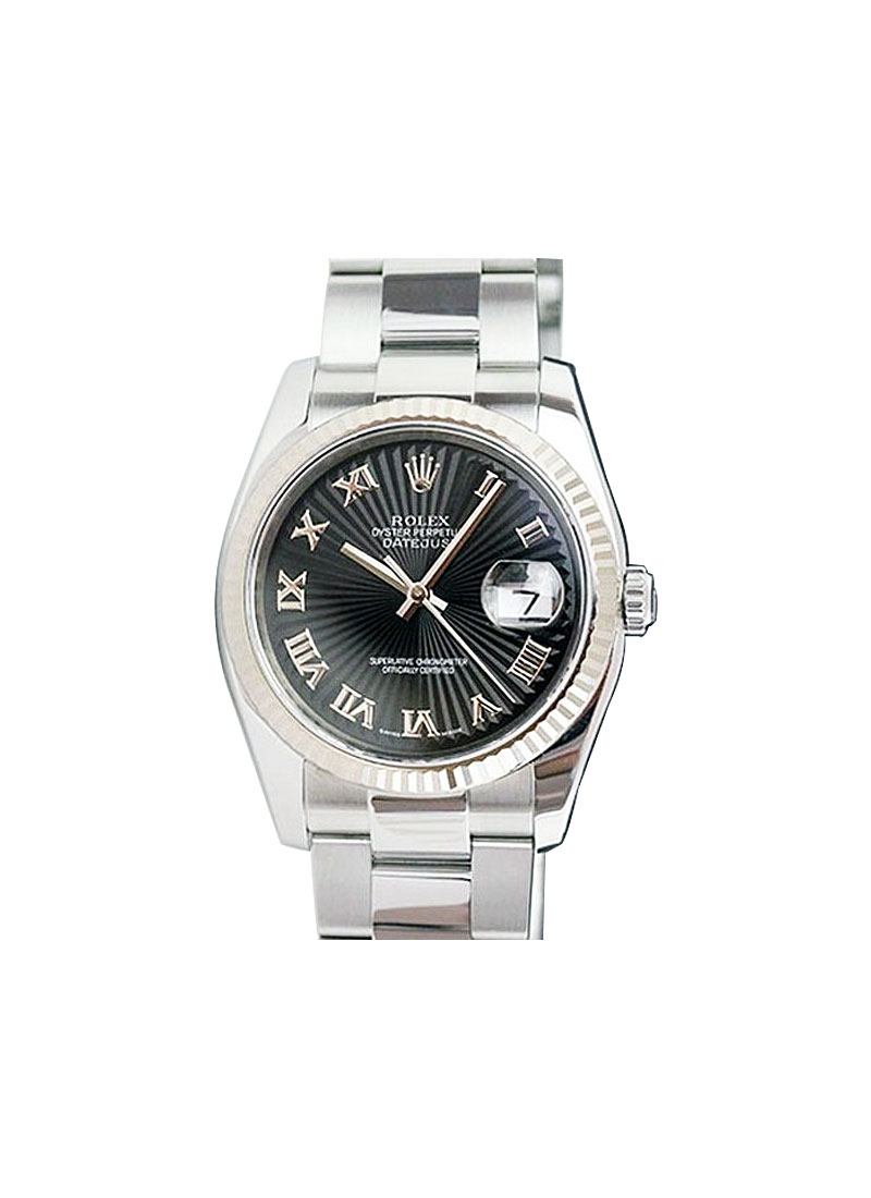 Pre-Owned Rolex Datejust 36mm in Steel with Fluted Bezel