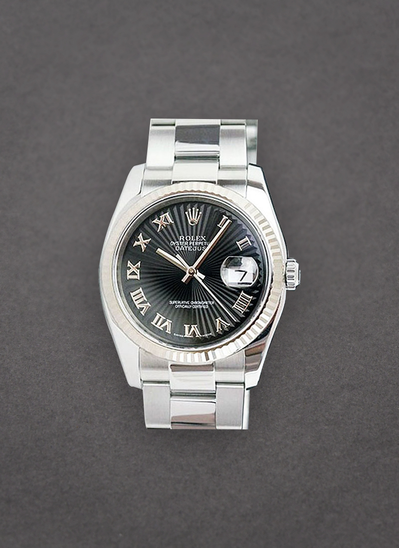 Pre-Owned Rolex Datejust 36mm in Steel with Fluted Bezel