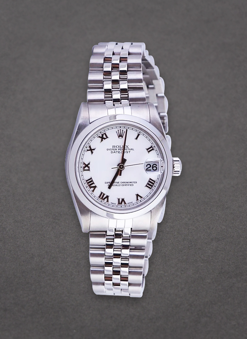 Pre-Owned Rolex Datejust Mid Size 31mm in Steel with Smooth Bezel