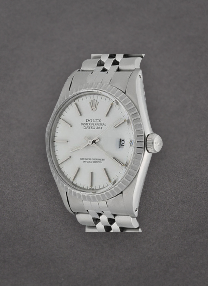 Pre-Owned Rolex Datejust 36mm with White Gold Engine Bezel