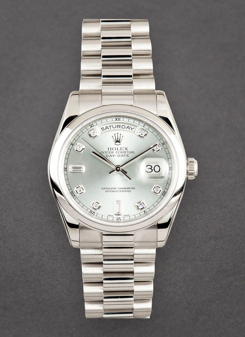 Pre-Owned Rolex President - Day Date - Platinum with Smooth Bezel