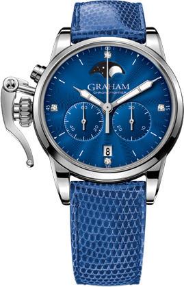 Graham Chronofighter 1965 Lady Moon 36mm Automatic in Steel