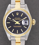 Datejust - 26mm - 2-Tone - Fluted Bezel on Oyster Bracelet with Black Stick Dial