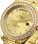 President Day-Date 41mm in Yellow Gold with Diamond Bezel on President Bracelet with Champagne Diamond Dial