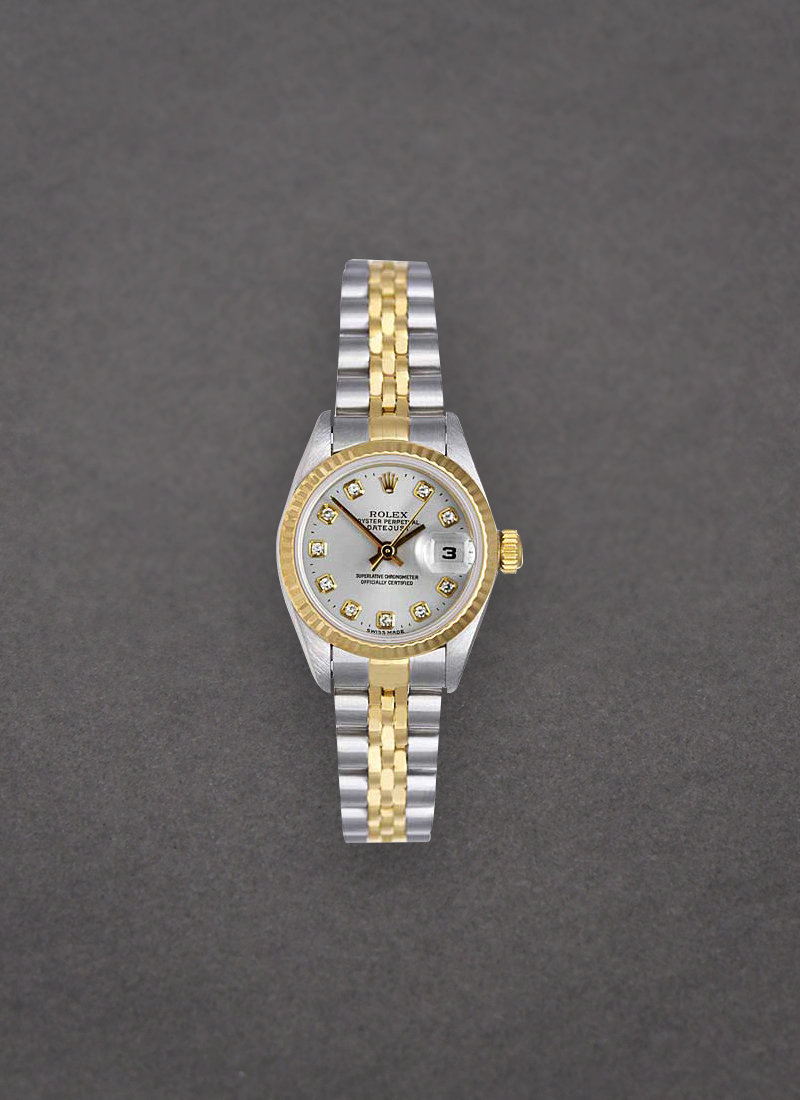 Pre-Owned Rolex Datejust 26mm in Steel and Yellow Gold Fluted Bezel