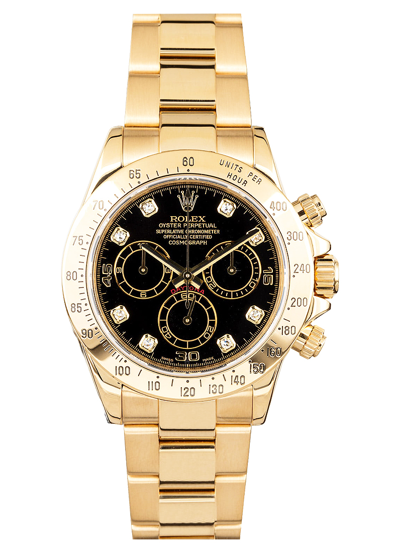 Pre-Owned Rolex Daytona Chronograph 40mm in Yellow Gold with Tachymeter Bezel