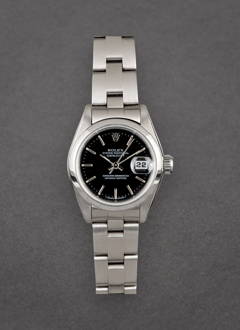 Pre-Owned Rolex Date Ladys in Steel with Smooth Bezel