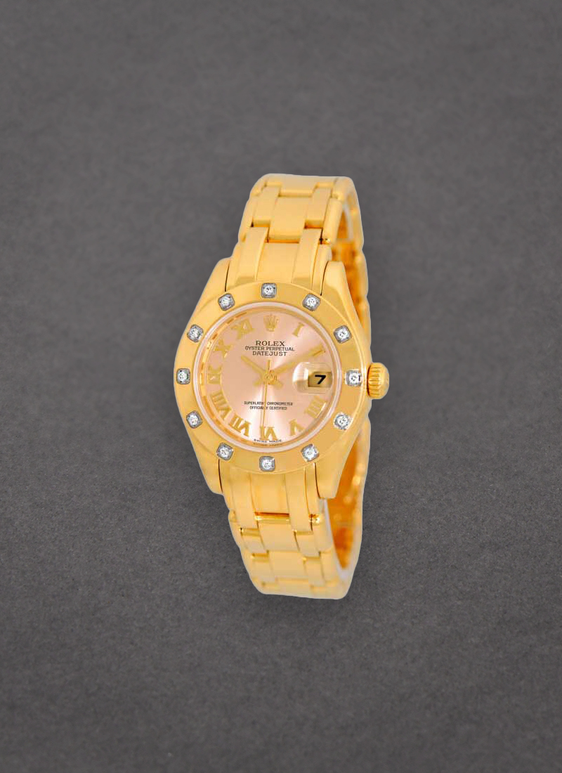 Pre-Owned Rolex Masterpiece 29mm Yellow Gold with 12 Diamond Bezel