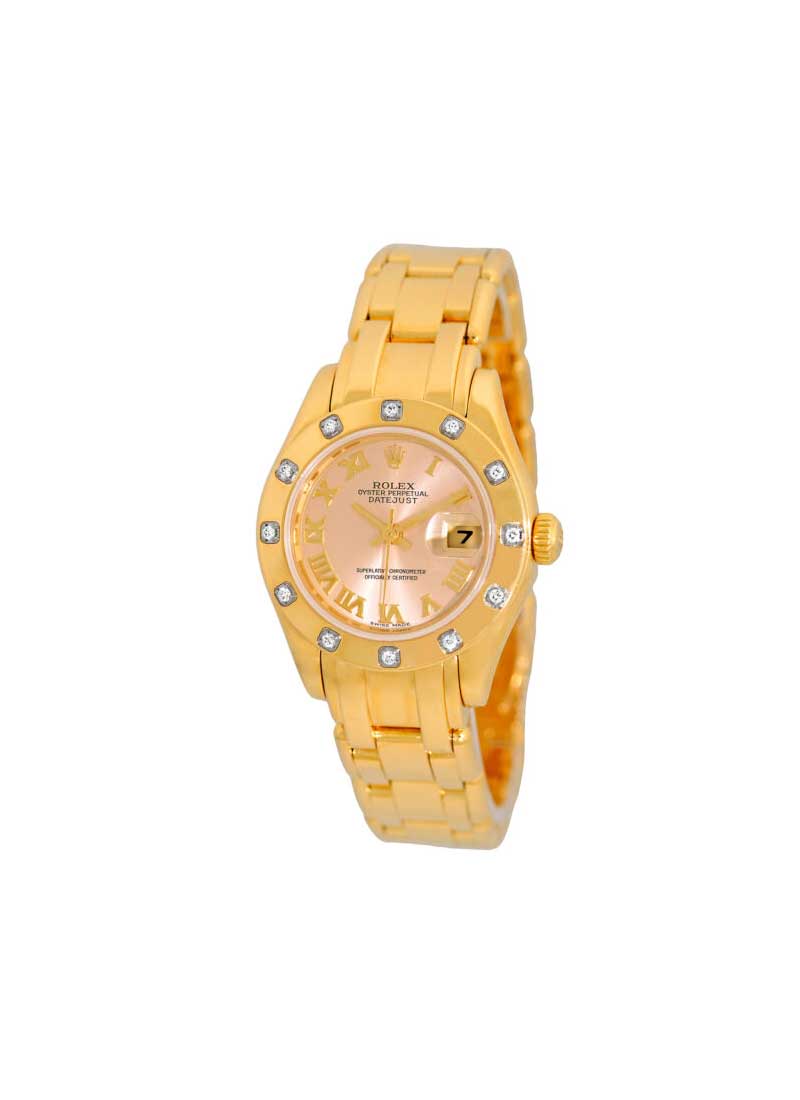Pre-Owned Rolex Masterpiece 29mm Yellow Gold with 12 Diamond Bezel