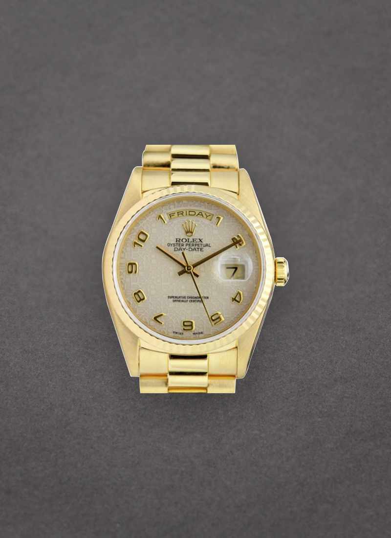 Pre-Owned Rolex Day Date - President - 36mm - Yellow Gold - Fluted Bezel 