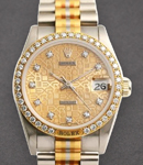 Datejust - 31mm - Diamond Bezel on Tridor Bracelet - Champagne Jubilee Diamond Dial