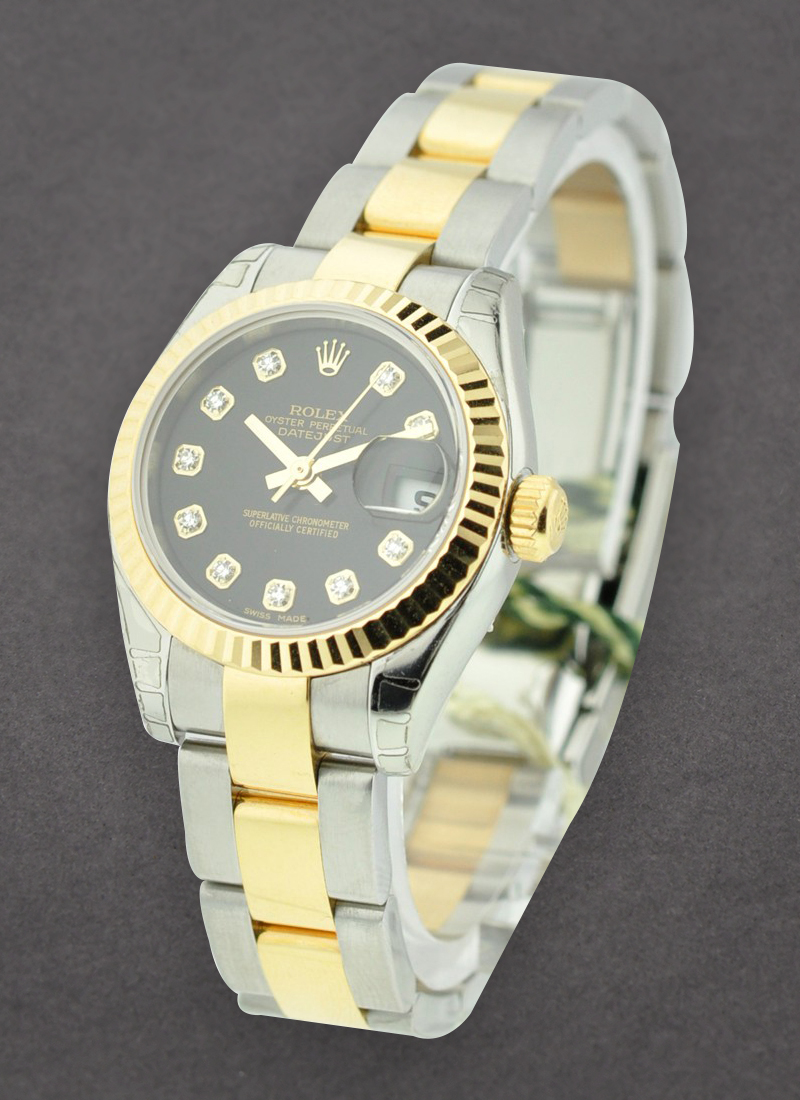 Pre-Owned Rolex Datejust Lady's 26mm in Steel with Yellow Gold Fluted Bezel