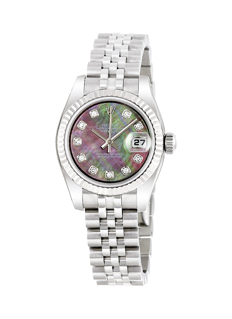 Pre-Owned Rolex Lady's Datejust 26mm in Steel with Fluted Bezel