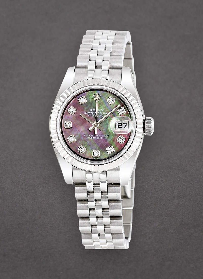 Pre-Owned Rolex Lady's Datejust 26mm in Steel with Fluted Bezel