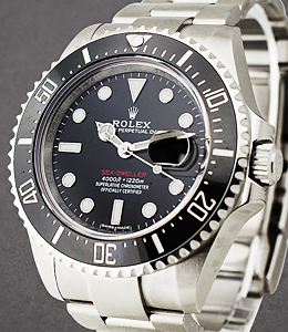 Sea Dweller 43mm in Steel with Black Ceramic Bezel 50th Anniversary on Oyster Bracelet with Black Dial