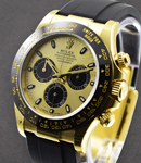 Daytona Yellow Gold on Oyster Flex Rubber Strap Champagne Pekachu Dial