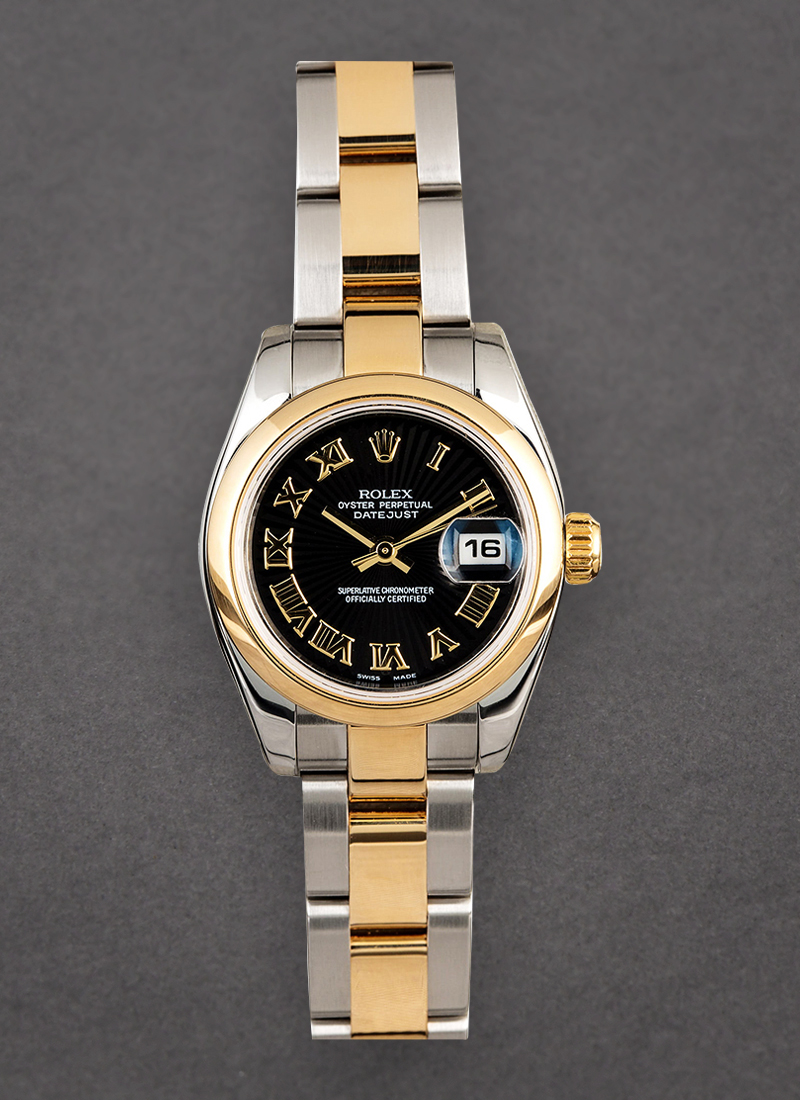 Pre-Owned Rolex Datejust 26mm in Steel with Yellow Gold Domed Bezel