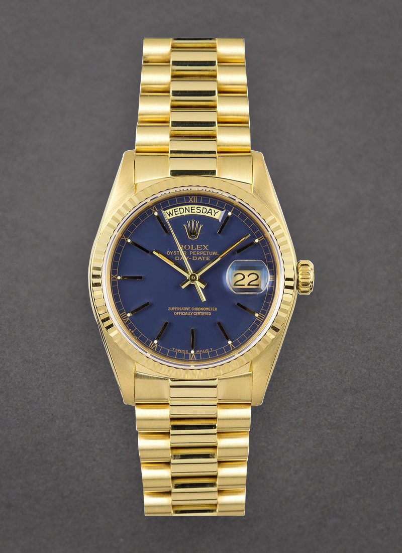 Pre-Owned Rolex President - Day-Date - 36mm - Yellow Gold - Fluted Bezel