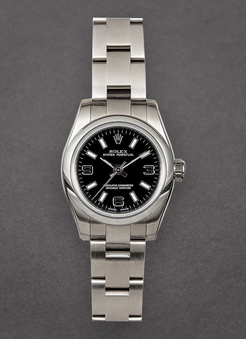 Pre-Owned Rolex Oyster Perpetual in Steel with Smooth Bezel