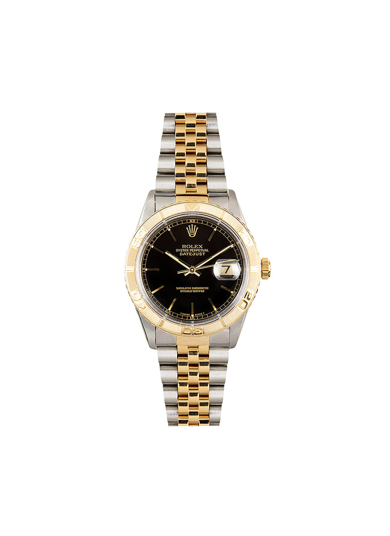 Pre-Owned Rolex 2-Tone Datejust 36mm with Yellow Gold Thunderbird Bezel