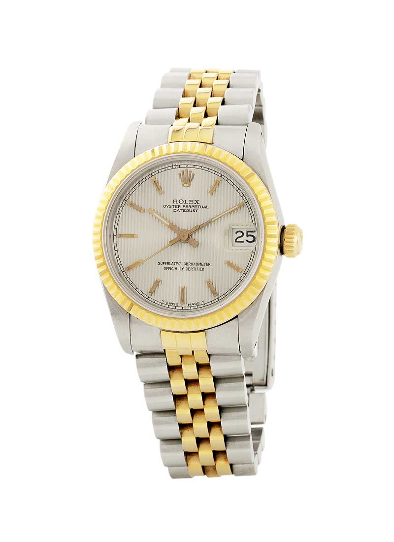 Pre-Owned Rolex 2-Tone Datejust 31mm with Fluted Bezel  