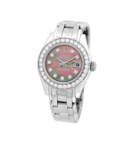 Pre-Owned Rolex Masterpiece with White Gold 32 Diamond Bezel