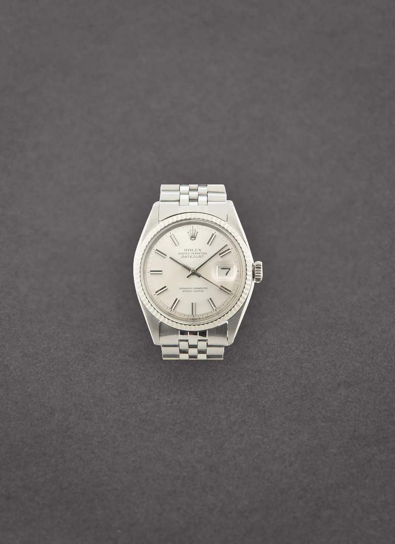 Pre-Owned Rolex Vintage Datejust 36mm in Steel with Fluted Bezel