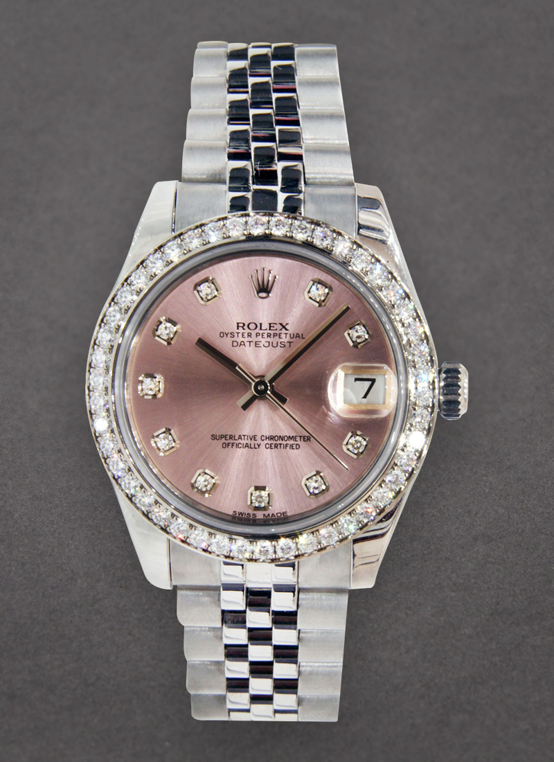 Pre-Owned Rolex Datejust - 31mm - Ledies - Diamond Bezel