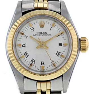 Ladies Oyster Perpetual 26mm - Fluted Bezel on Jubilee Bracelet with White Roman Stick Dial