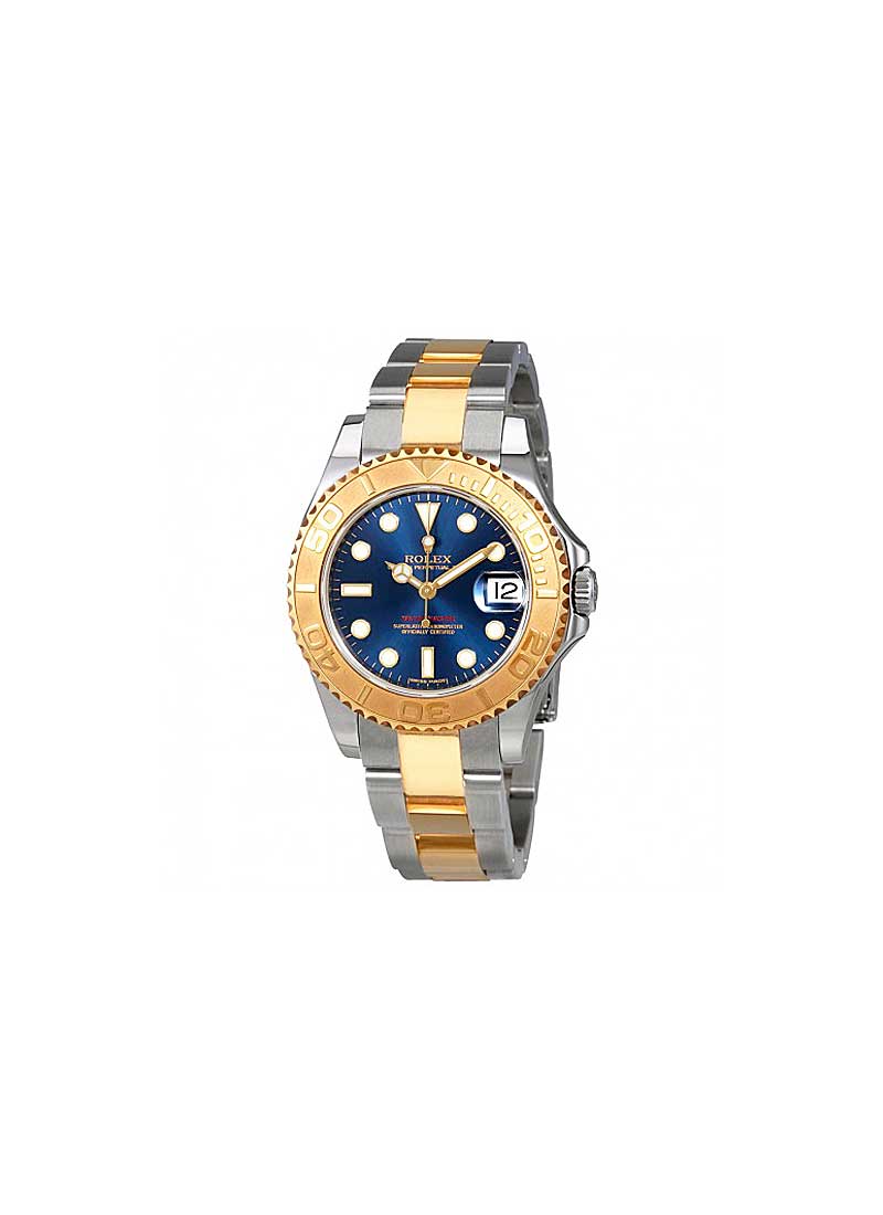 Pre-Owned Rolex Yacht-Master Mid Size 35mm in Steel with Yellow Gold Bezel