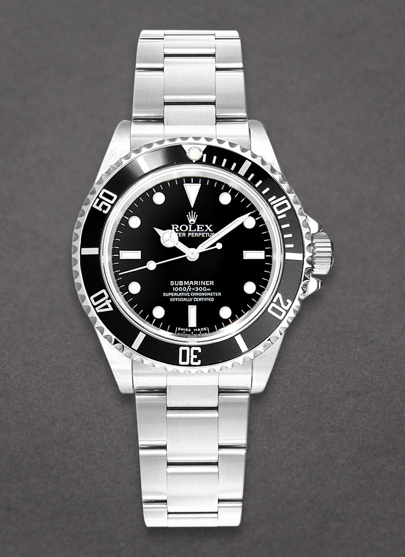 Pre-Owned Rolex Submariner 40mm No Date in Steel with Black Bezel