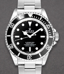 Submariner 40mm No Date in Steel with Black Bezel on Oyster Bracelet with Black Dial