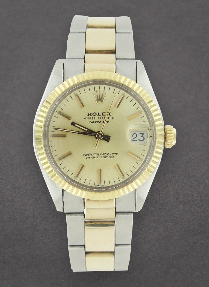 Pre-Owned Rolex Lady's 2-Tone Date 24mm - Fluted Bezel