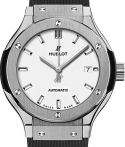 Classic Fusion 33mm Quartz in Titanium On Black Rubber Strap with Silver Dial