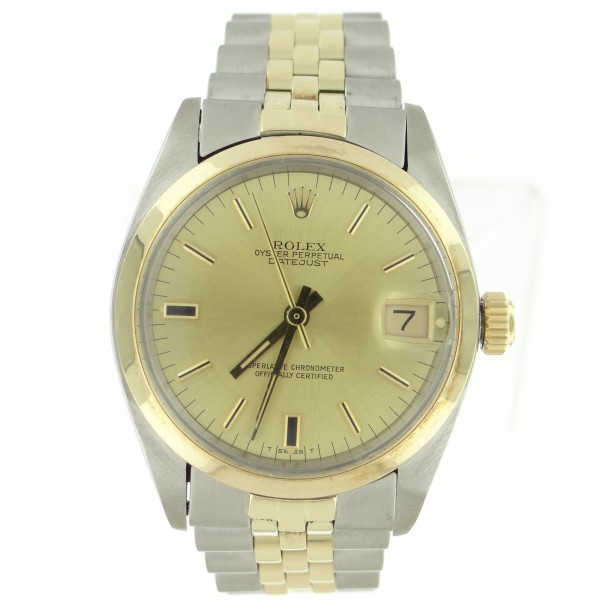Pre-Owned Rolex 2-Tone Datejust 36mm with Yellow Gold Domed Bezel